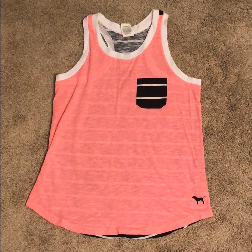 PINK Racerback Tank Top